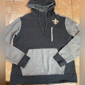 New Orleans Saints Sweatshirt Large Nike Therma Fit NFL OnField Hoodie